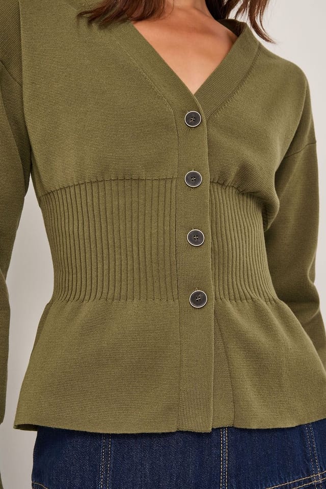 Monsoon Monsoon Women's Suzy Fitted V-Neck Cardigan Green - 3