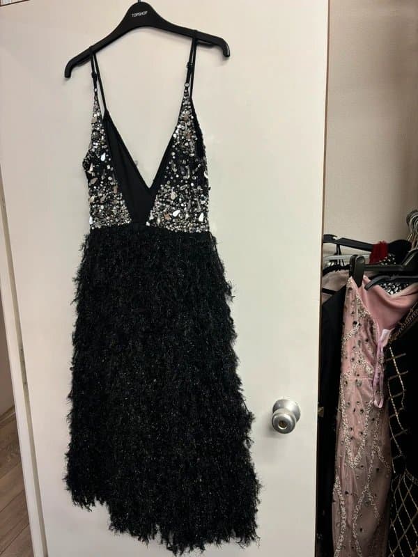 no tag Embellished feather dress