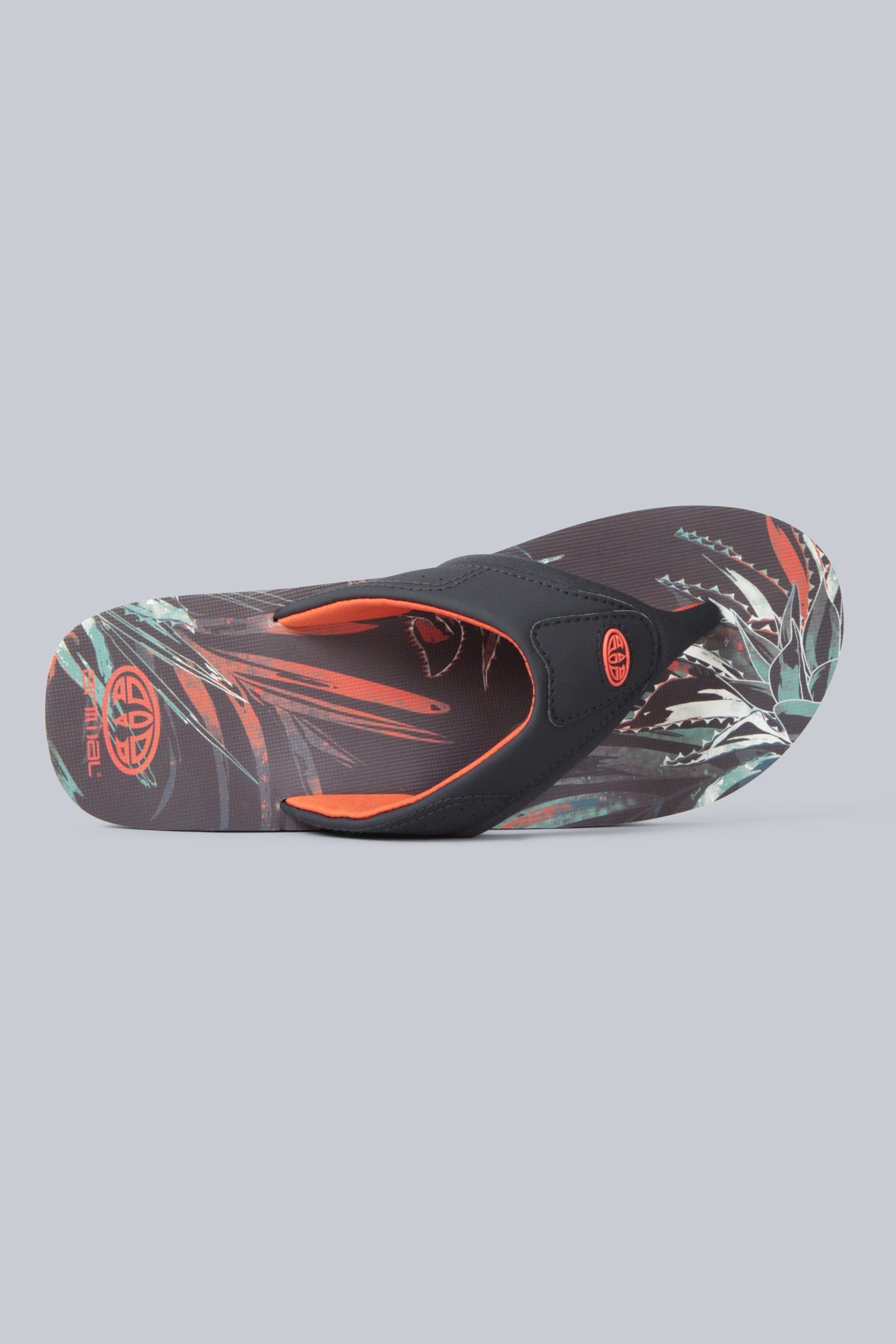 Animal Animal Men's Jekyl All Over Printed Lightweight Flip Flop in Burnt Orange - 2