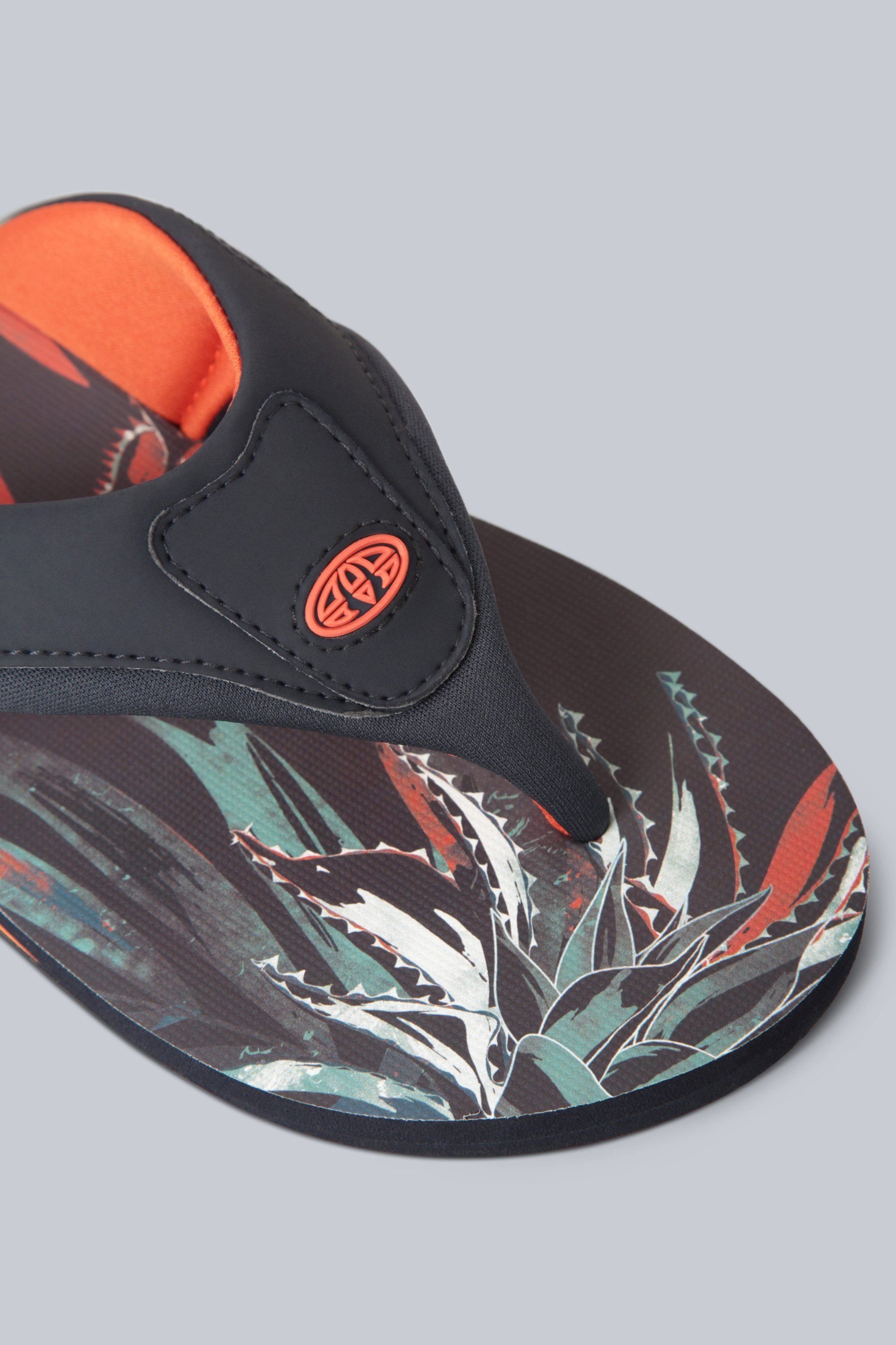 Animal Animal Men's Jekyl All Over Printed Lightweight Flip Flop in Burnt Orange - 4