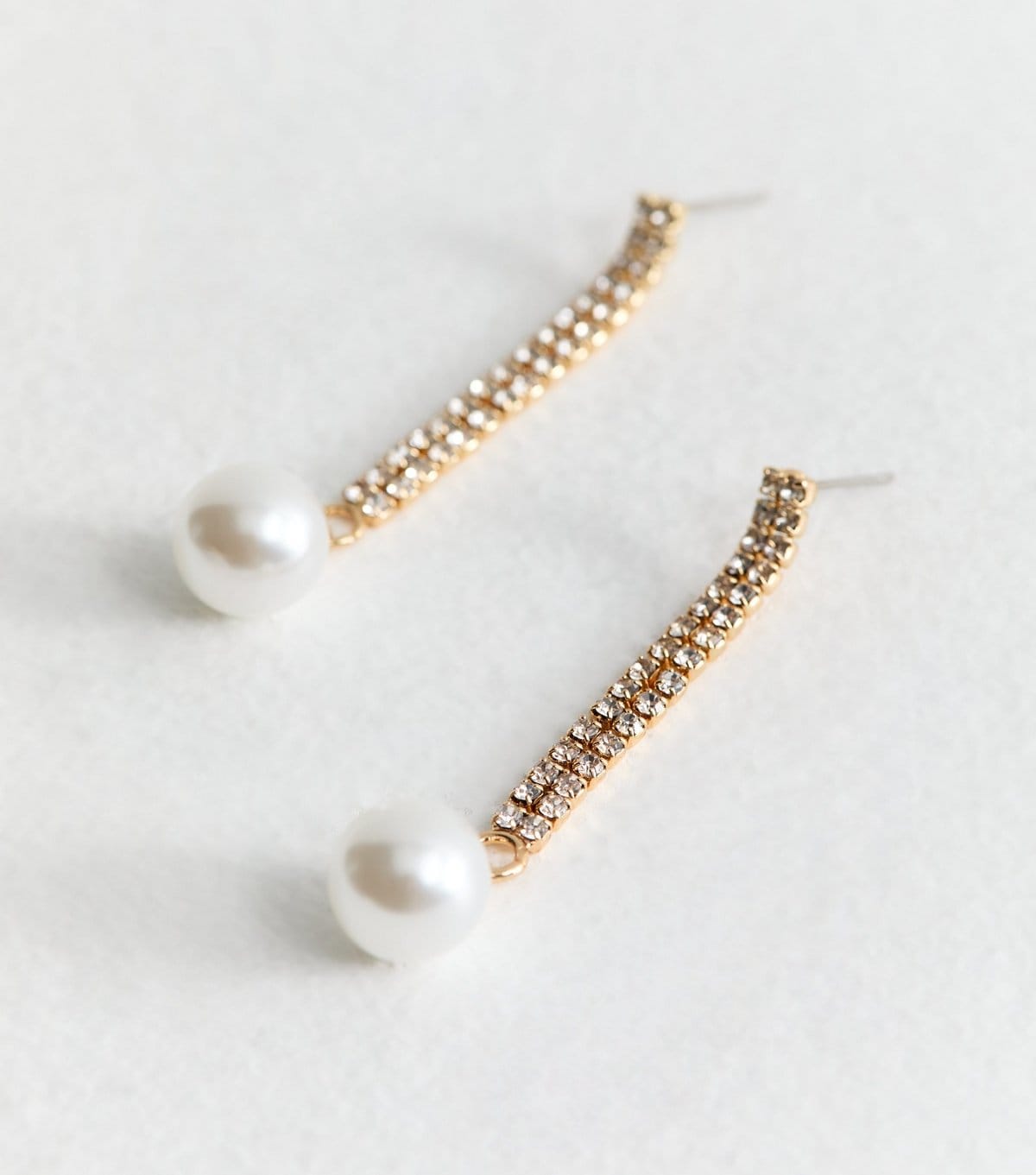 New Look Gold Tone Diamante Tassel Earrings New Look - 4