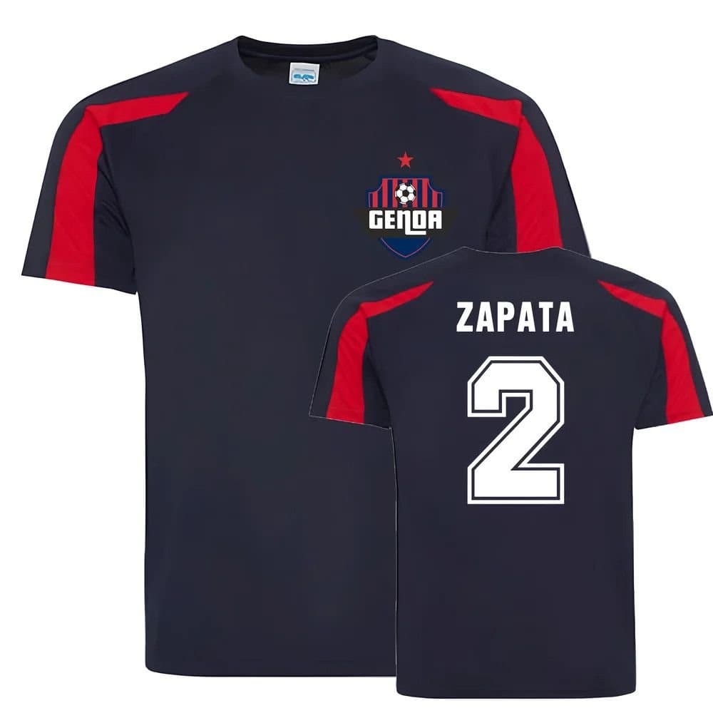 Genoa Genoa Men's Cristian Zapata Sports Training Jersey in Navy