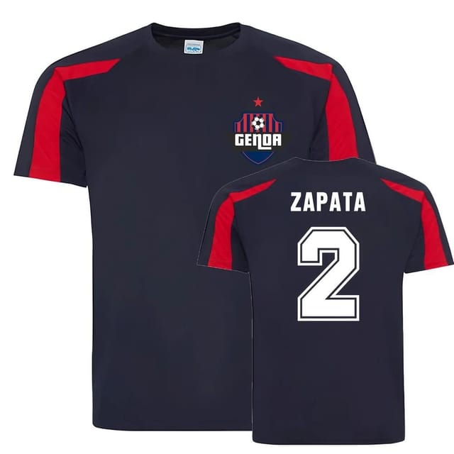 Genoa Genoa Men's Cristian Zapata Sports Training Jersey in Navy - 2