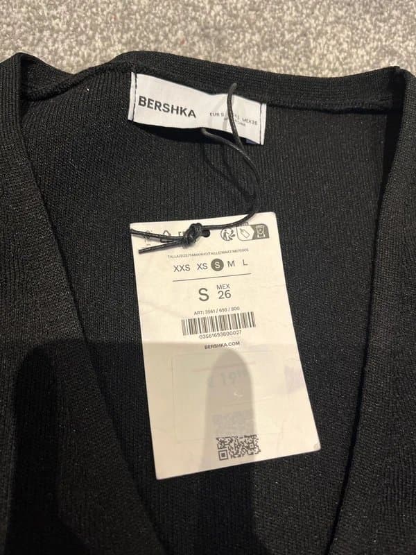 Bershka Bershka black waistcoat brand new size small