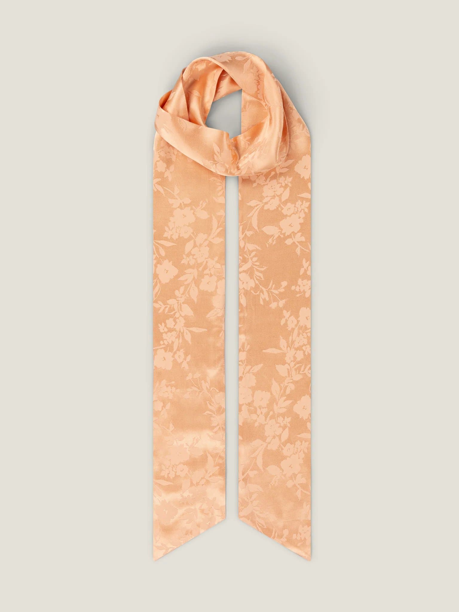 OMNES OMNES Floral Jacquard Scarf in Peach