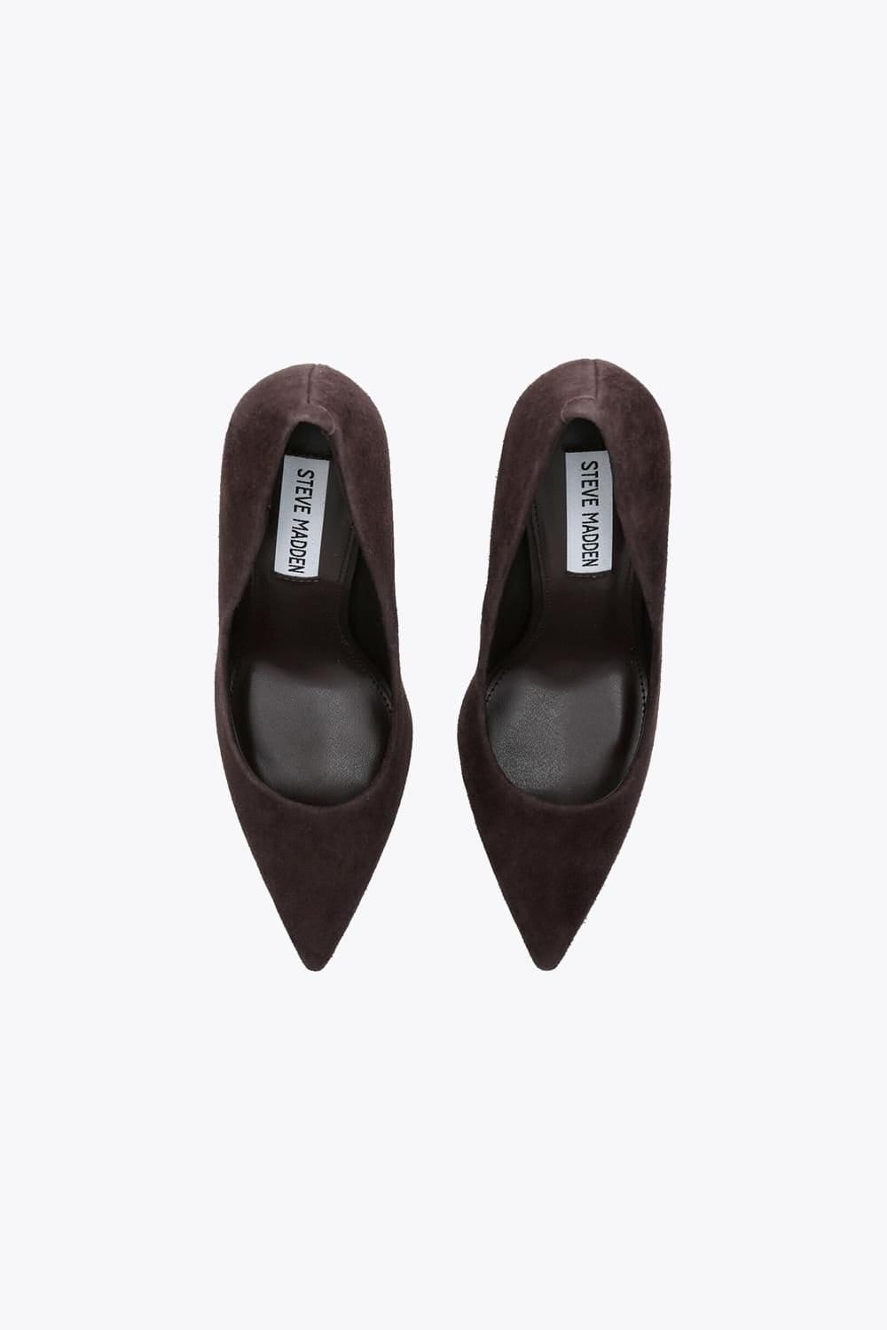 Steve Madden STEVE MADDEN Women's 'Thrive' Suede Heels in Dark Brown - 2