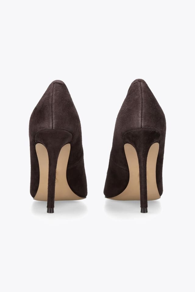 Steve Madden STEVE MADDEN Women's 'Thrive' Suede Heels in Dark Brown - 3