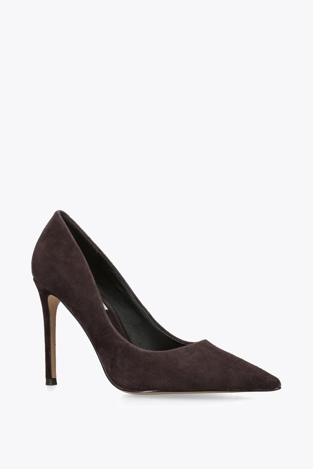 Steve Madden STEVE MADDEN Women's 'Thrive' Suede Heels in Dark Brown - 4