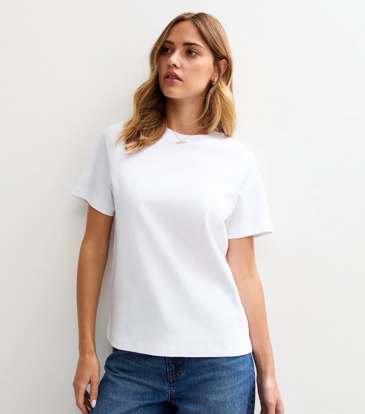 New Look White Heavyweight Cotton T-Shirt