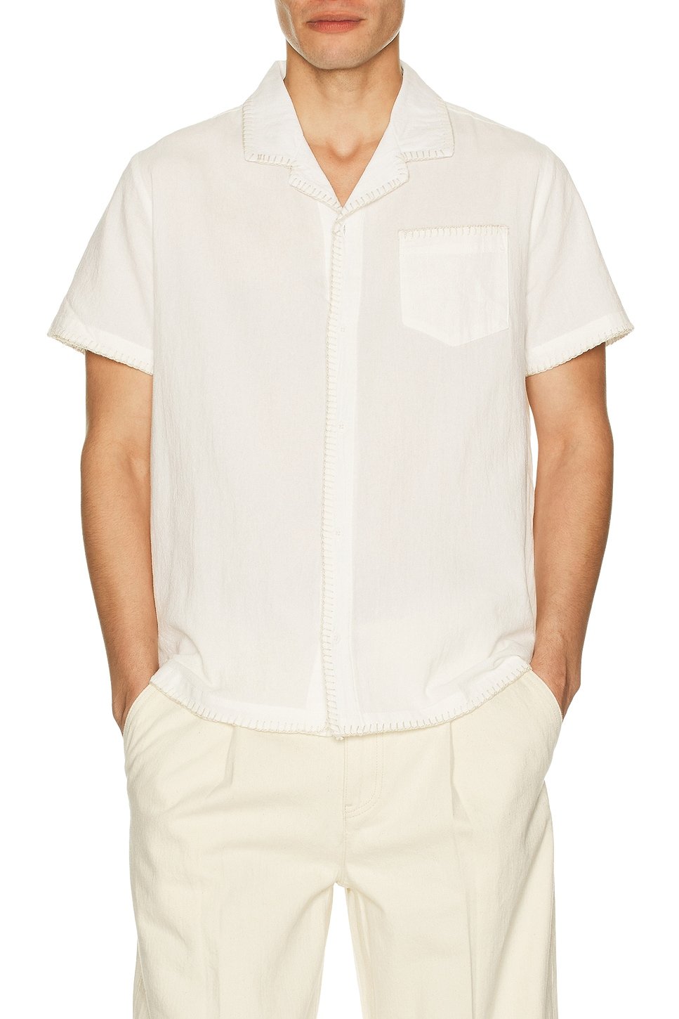 revolve Embroidered Camp Shirt - 1