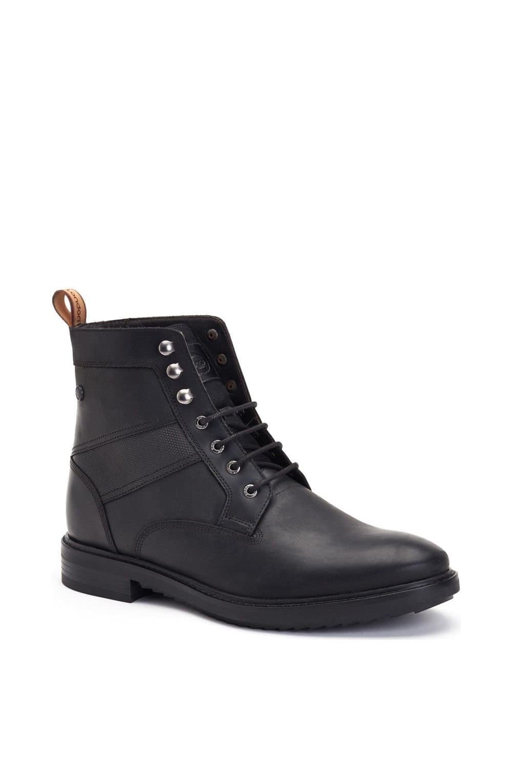 Base London Base London Black Leather Lace-up Boots