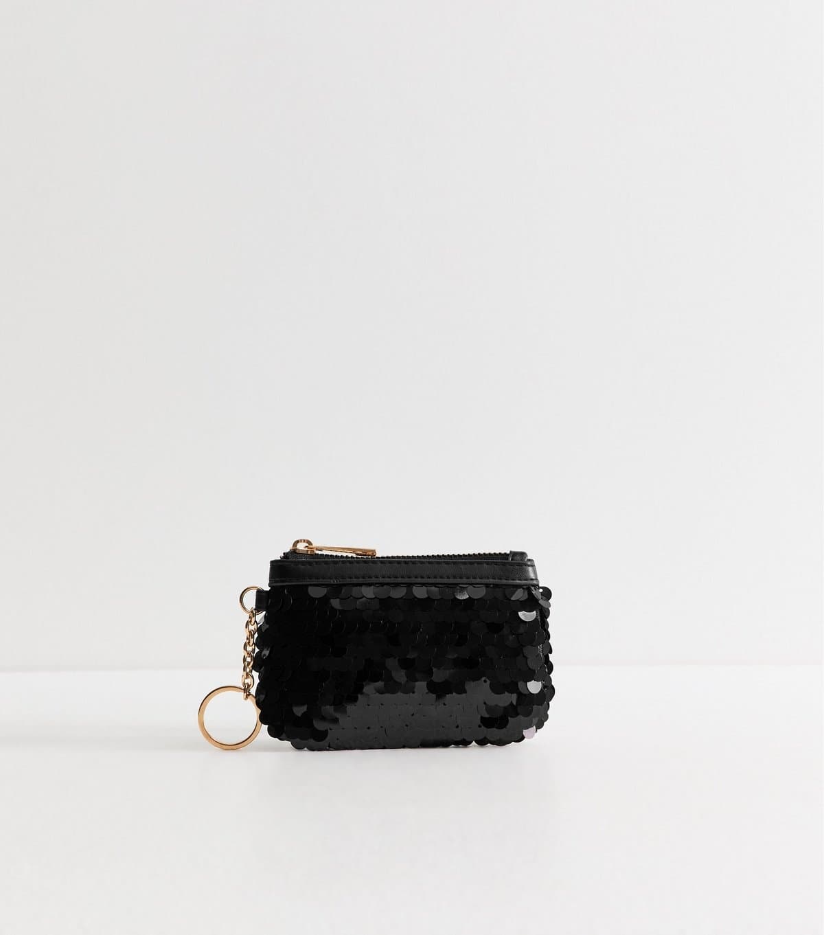 New Look Black Sequin Embellished Coin Purse New Look