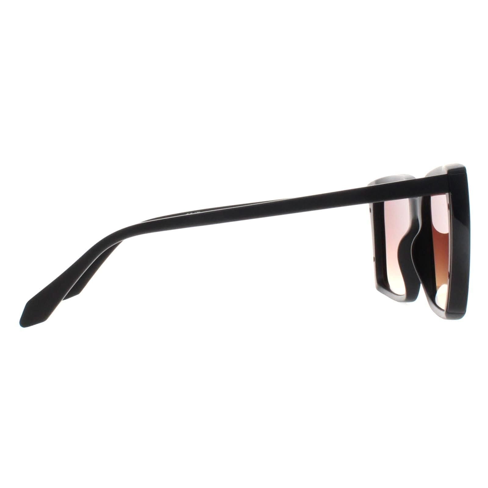 Quay Quay Women's Square Matte Black Brown Yellow Gradient Front Cover - 4