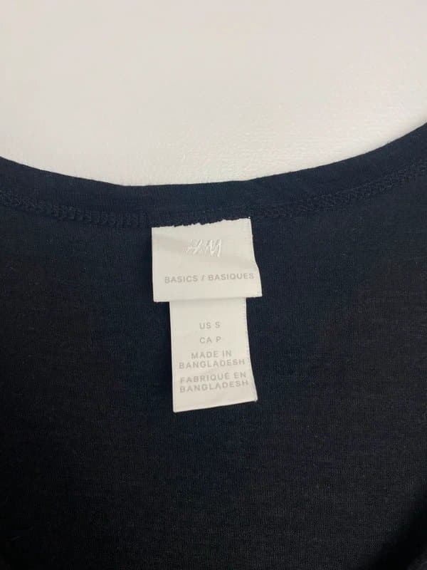 H&M H&M Basics Black & White Sleeveless Summer Dress – Size S
