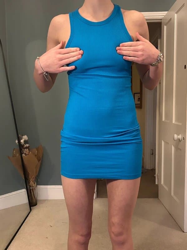 Bershka Blue mini dress