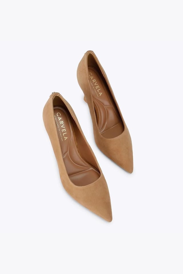 Carvela Carvela Women's 'Corletta Court' Suede Heels in Camel - 2