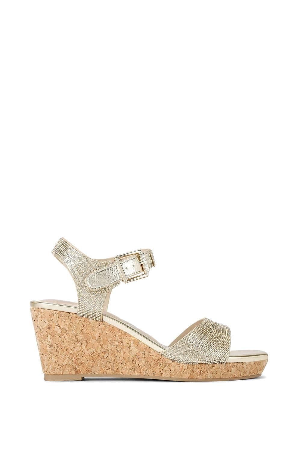 Carvela Carvela Women's 'Sadie Wedge Jewel' Heels in Gold