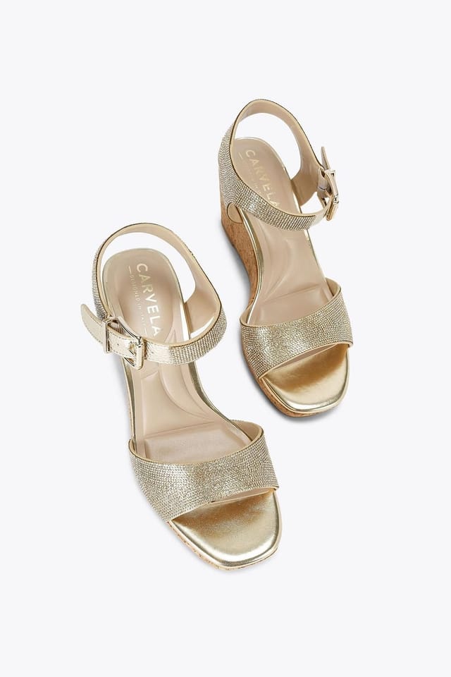 Carvela Carvela Women's 'Sadie Wedge Jewel' Heels in Gold - 2