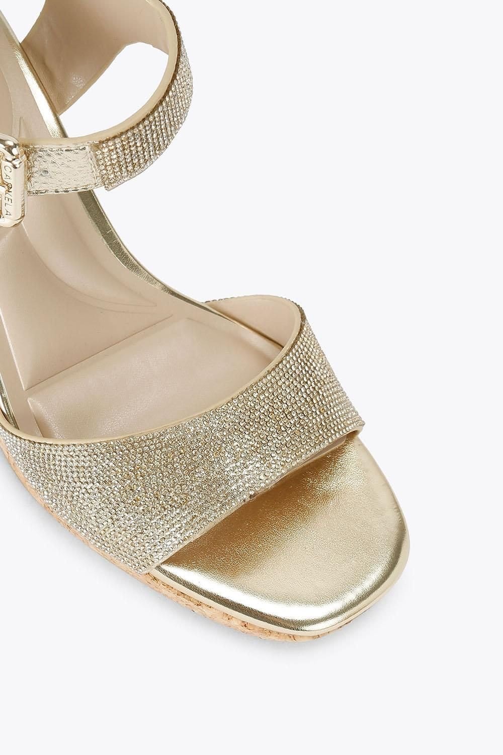 Carvela Carvela Women's 'Sadie Wedge Jewel' Heels in Gold - 4