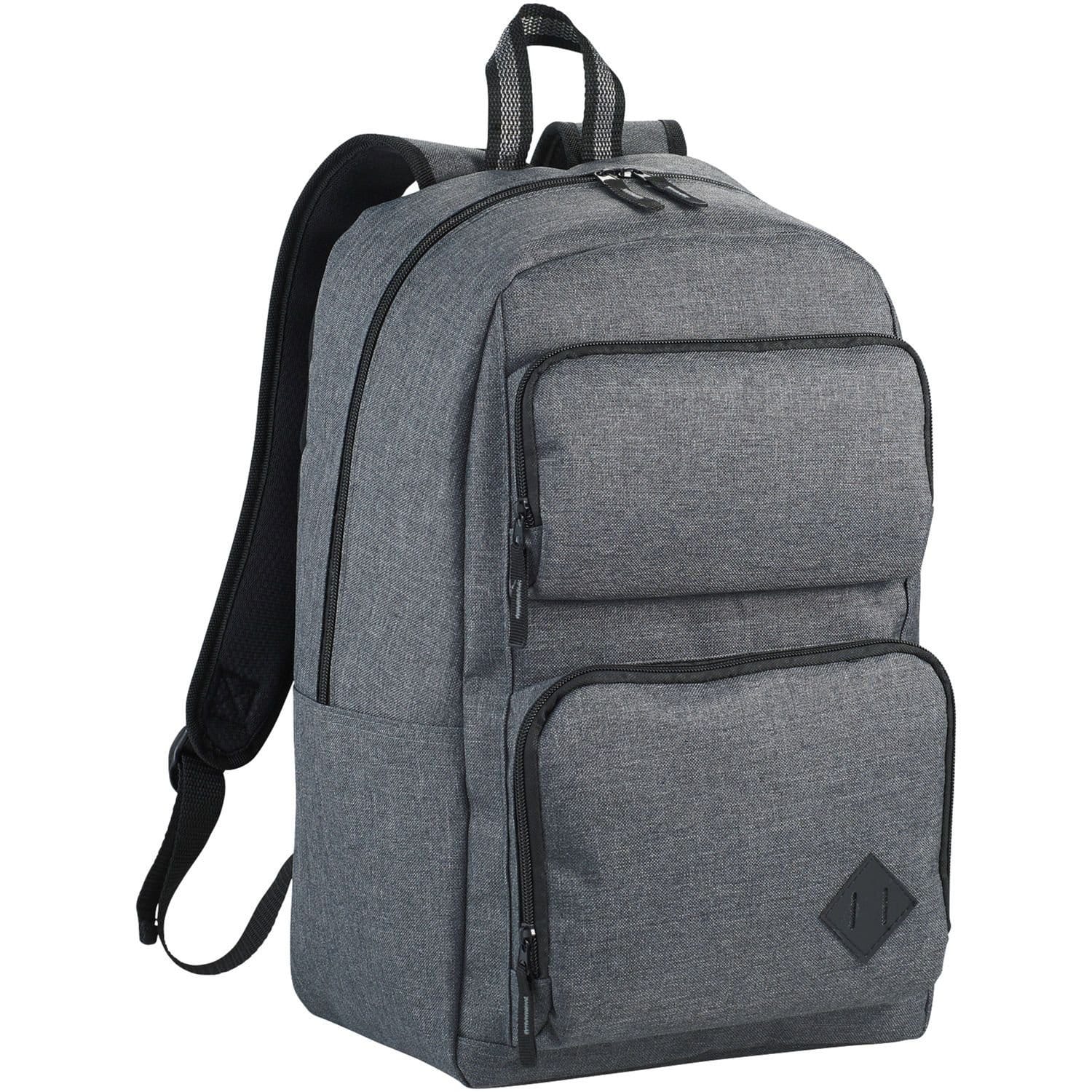 Avenue Avenue Men's Graphite Deluxe 15.6in Laptop Backpack in Grey - 4