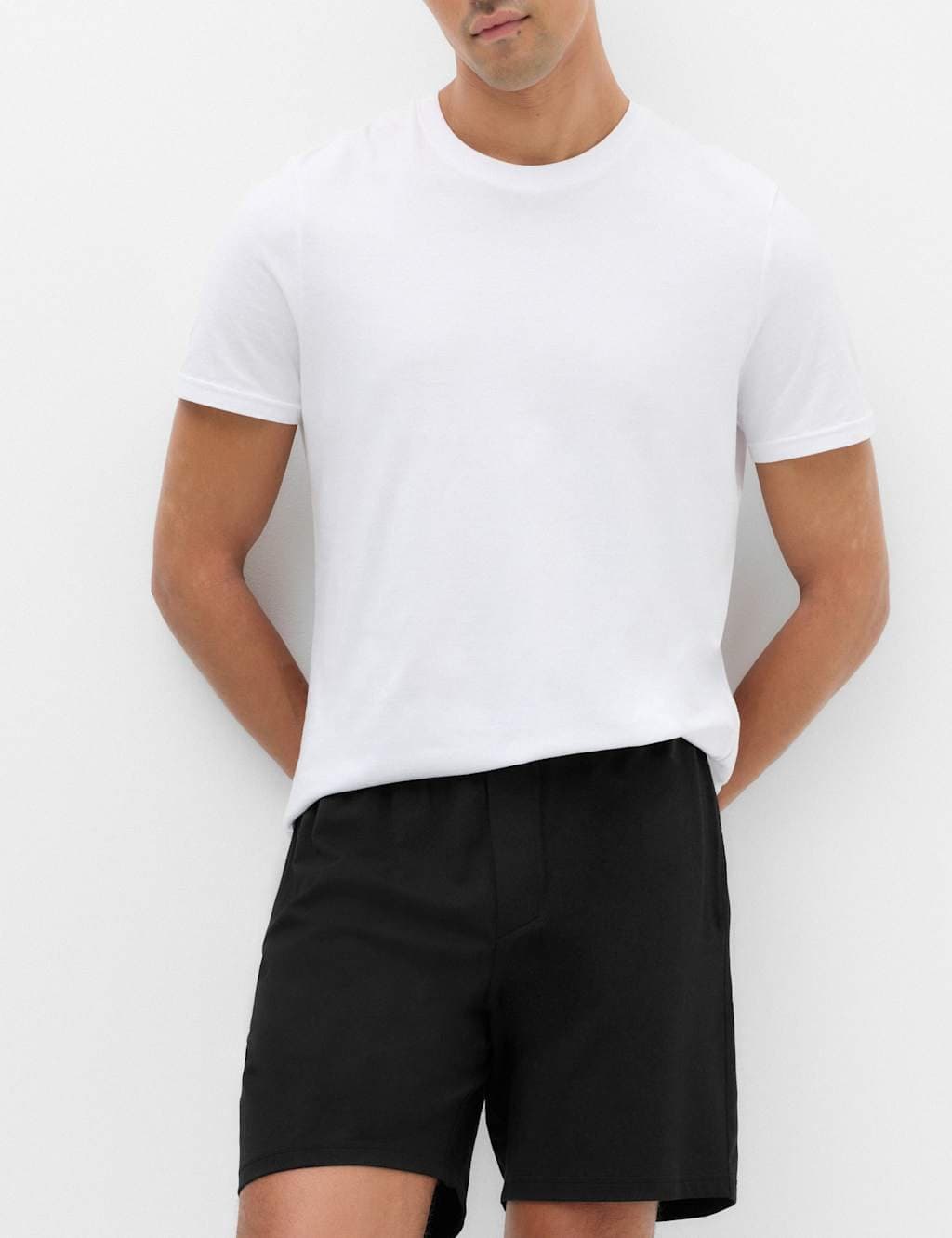Marks & Spencer M&S 2 Pack Cotton Rich Ultimate Loungewear Shorts Black