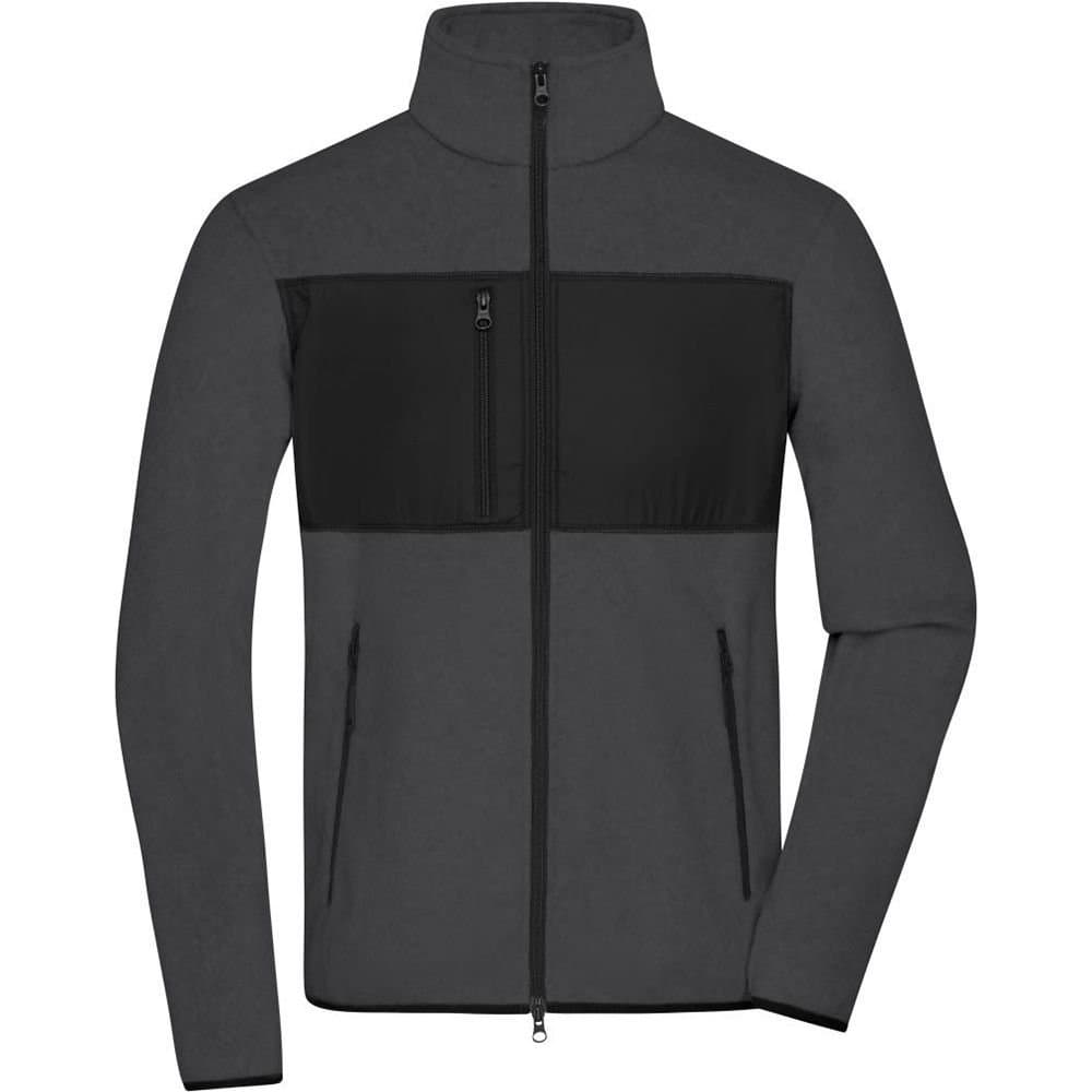 James and Nicholson James and Nicholson Men's Fleece Jacket in Black