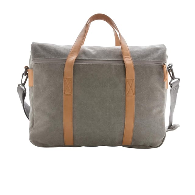 XD Design XD Design Men's Canvas Laptop Bag in Grey - 2
