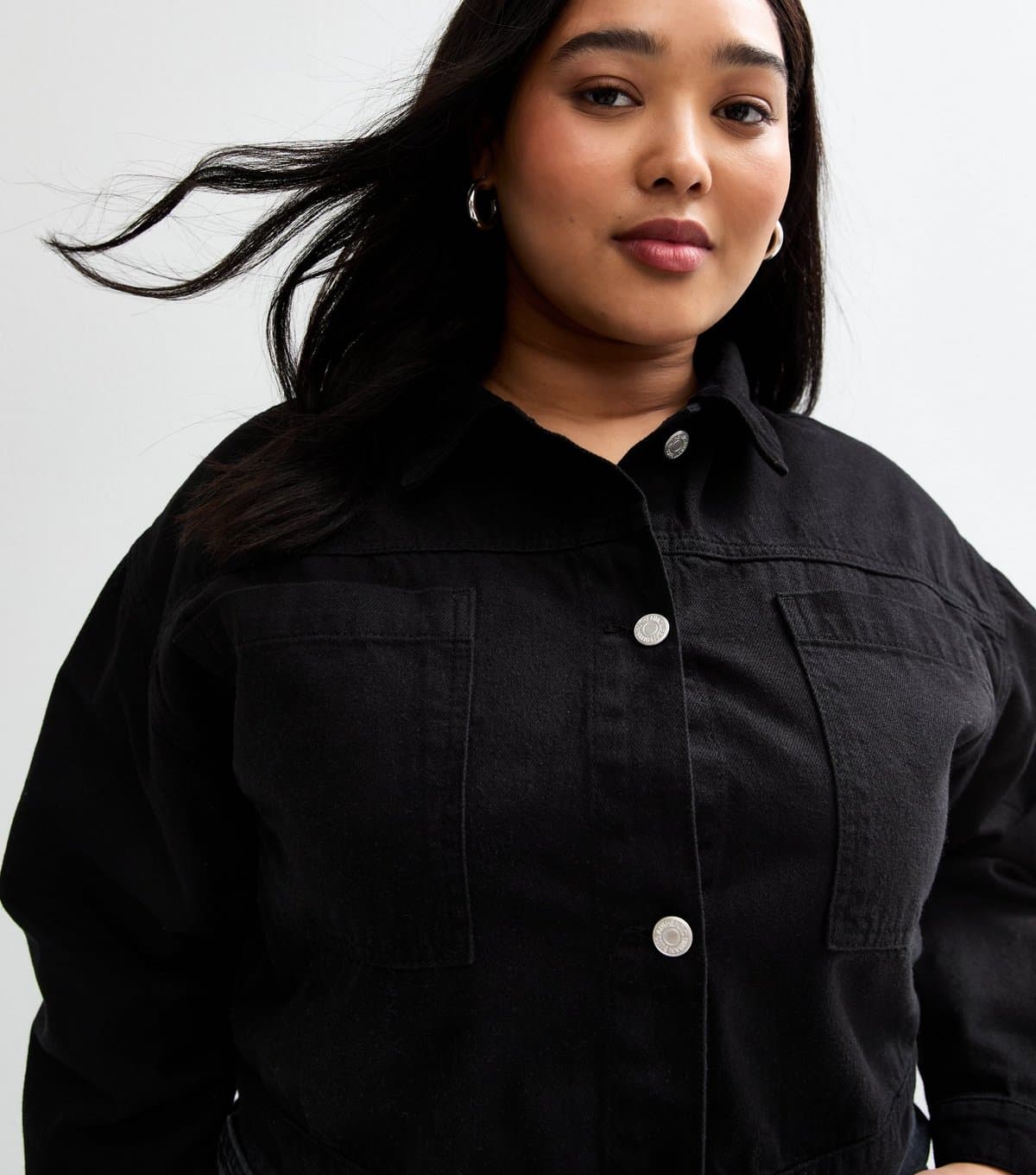 Urban Bliss Women's Black Patch Pocket Cropped Jacket Urban Bliss New Look