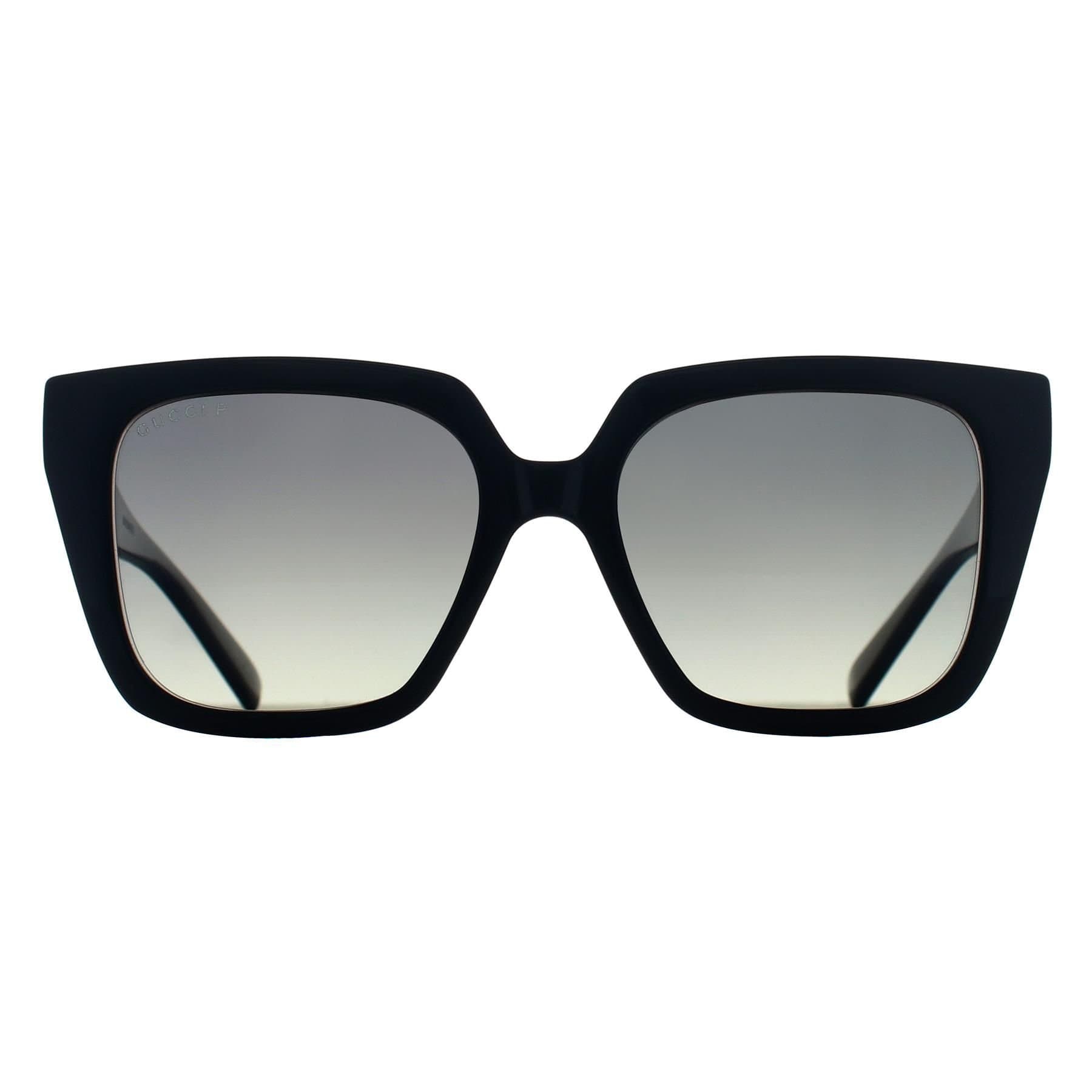 Gucci Gucci Women's Square Black Grey Polarized GG2102S