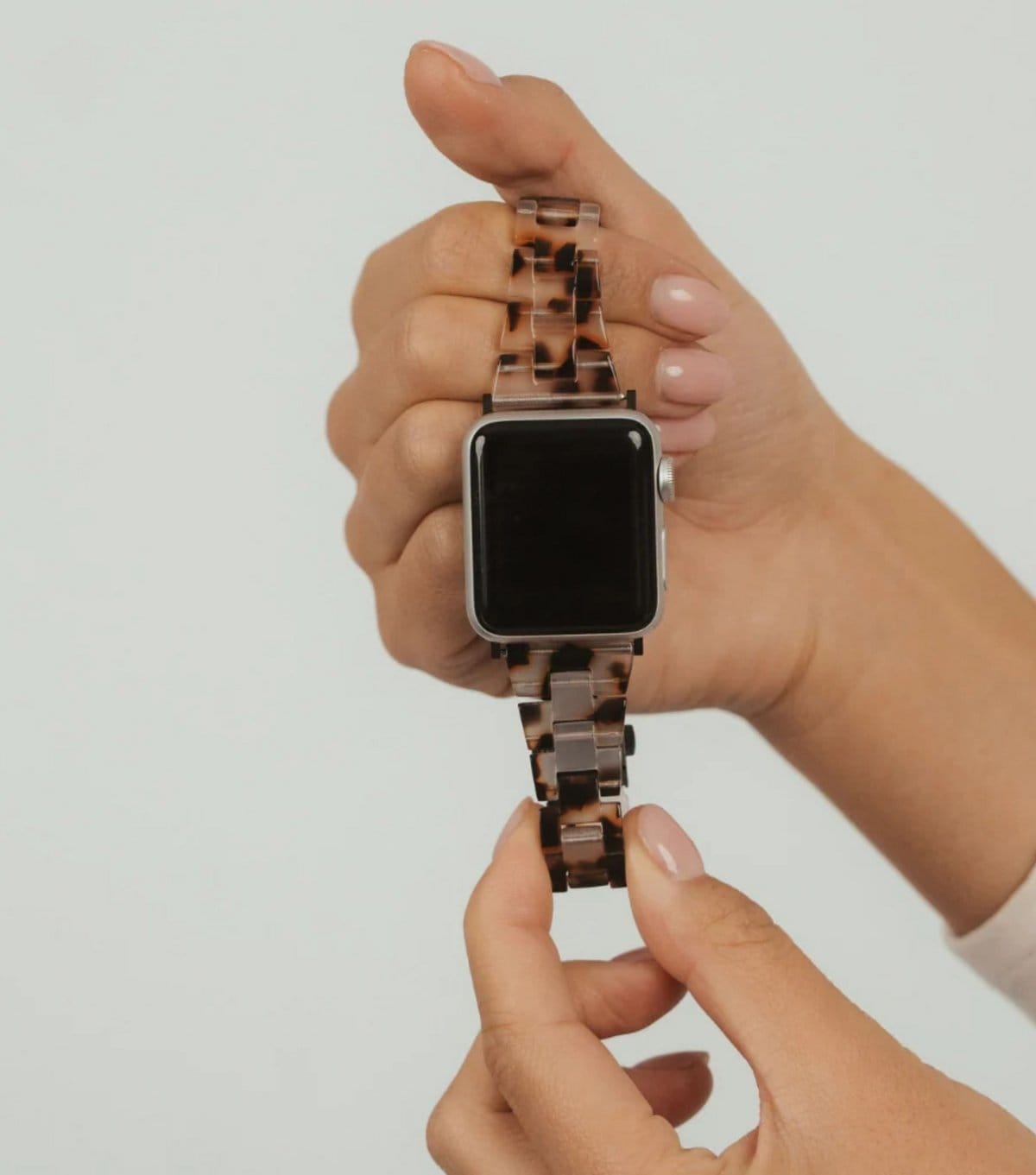 Coconut Lane Slim Luxe Ivory Tort Apple Watch Strap Coconut Lane New Look - 4