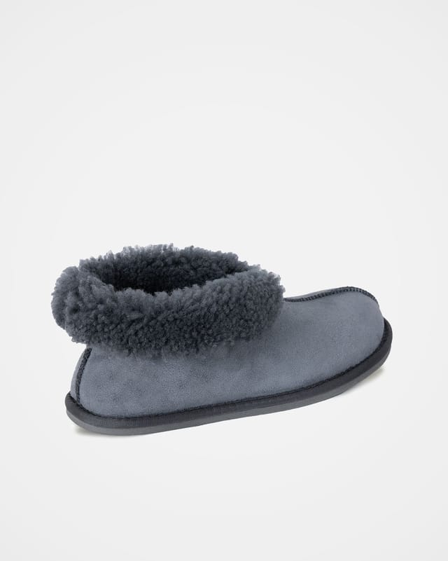 Celtic & Co Celtic & Co Men's Sheepskin Bootee Slippers in Mid Grey - 2