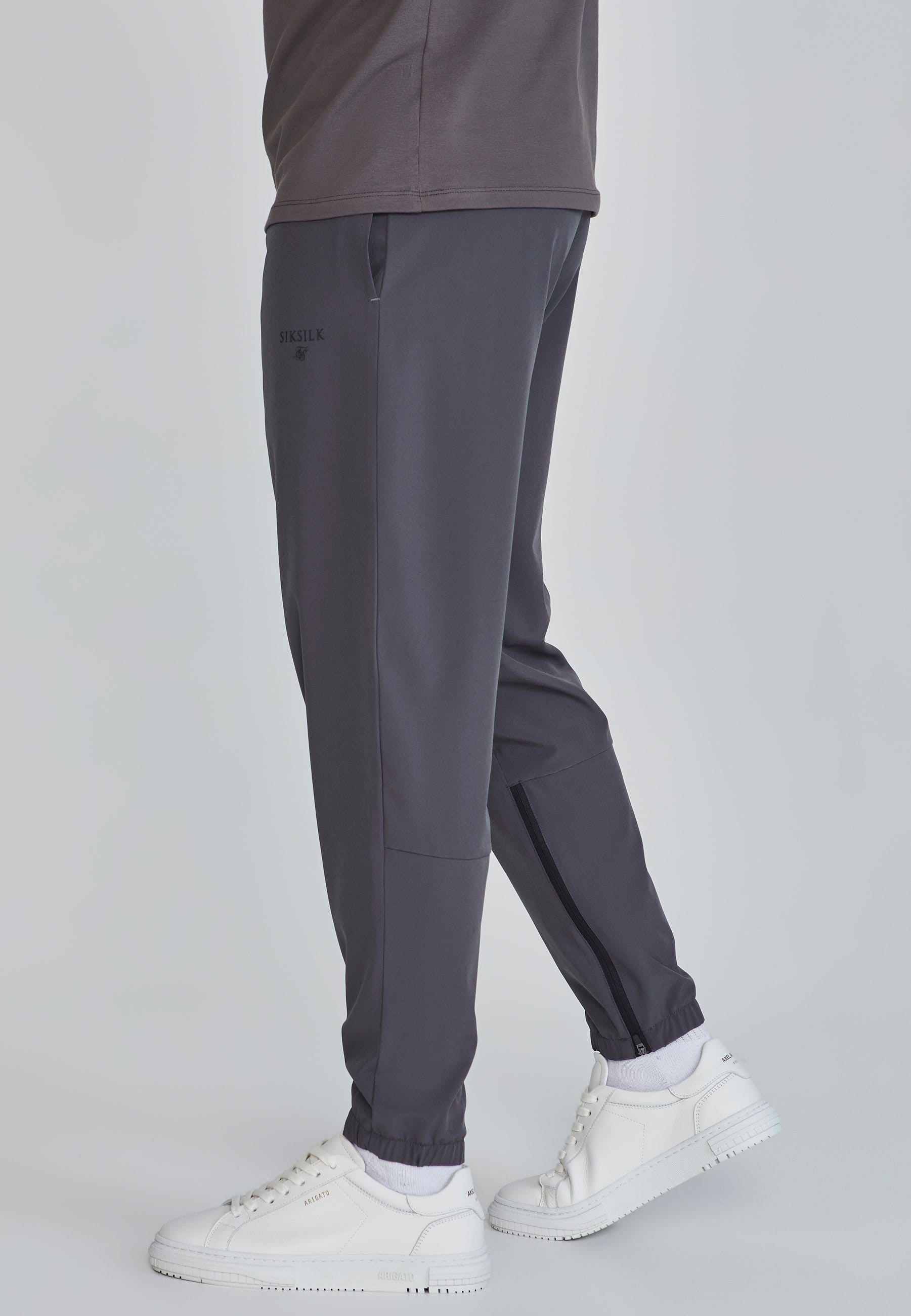 SikSilk Men's Grey Smart Pant