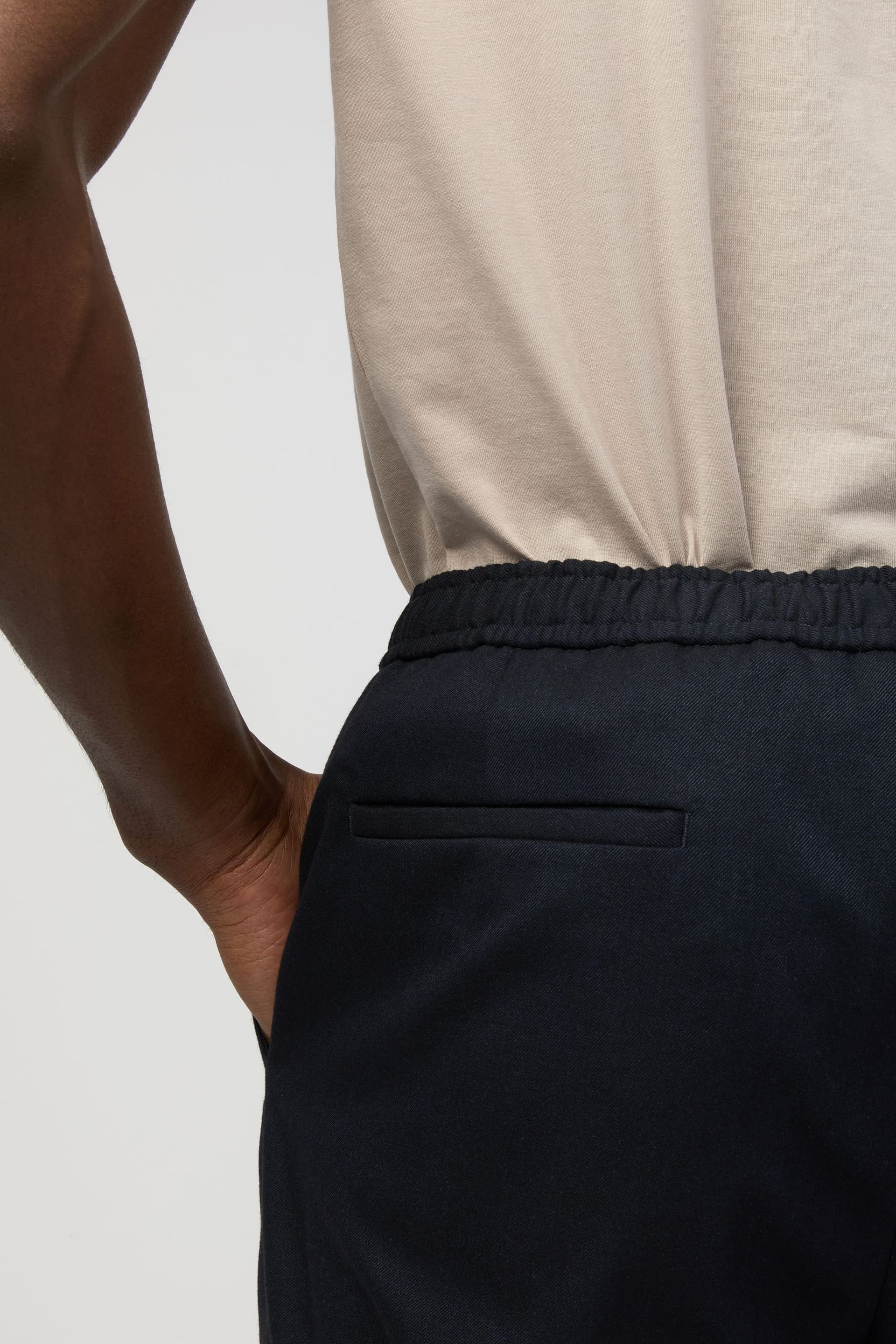 Melka Melka Men's Drawstring Trousers in Navy - 4
