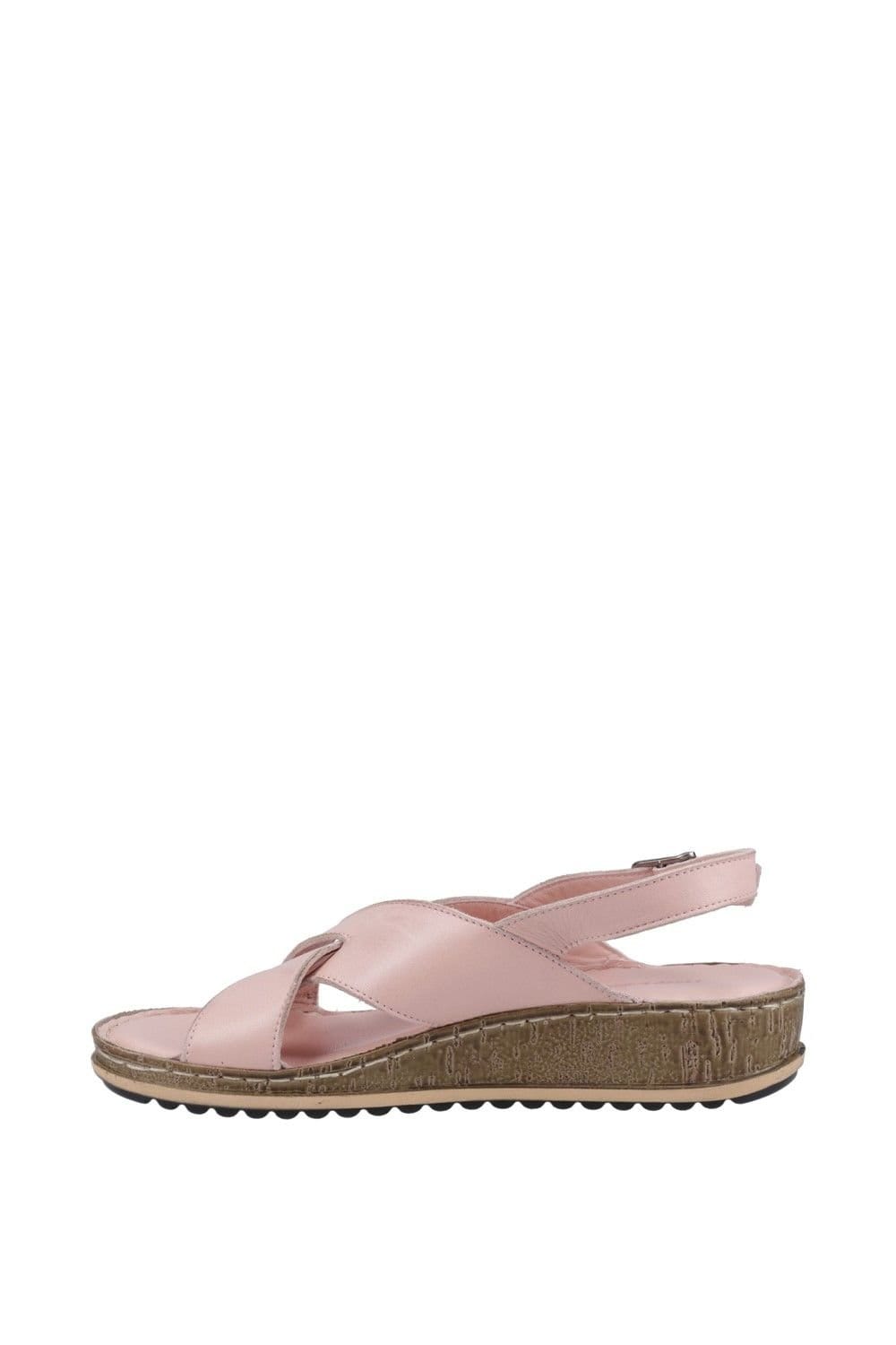 Hush Puppies Hush Puppies Women's Elena' Cross Over Wedge Sandal in Pale Pink - 4