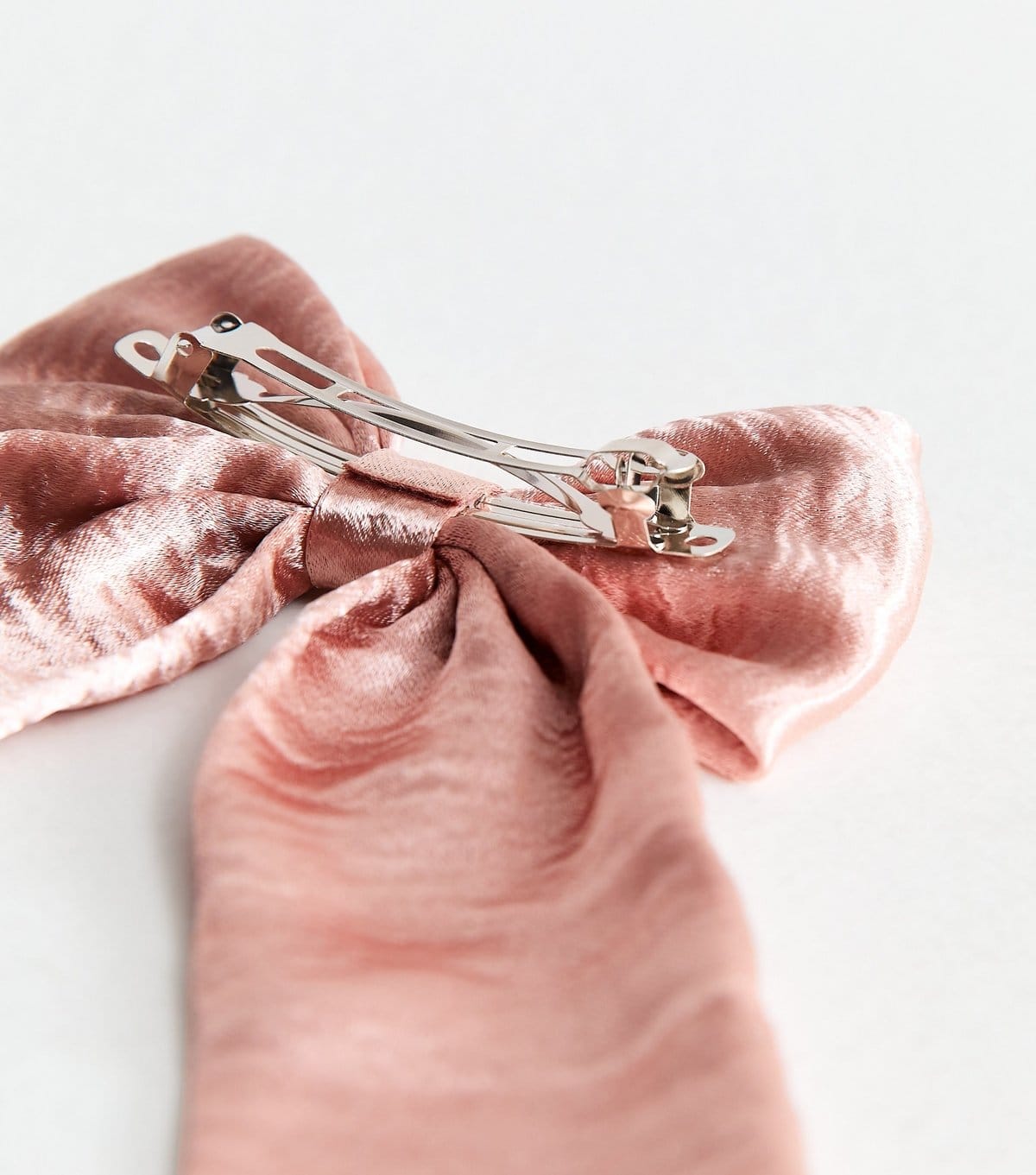 New Look Pink Satin Bow Hair Clip New Look - 4