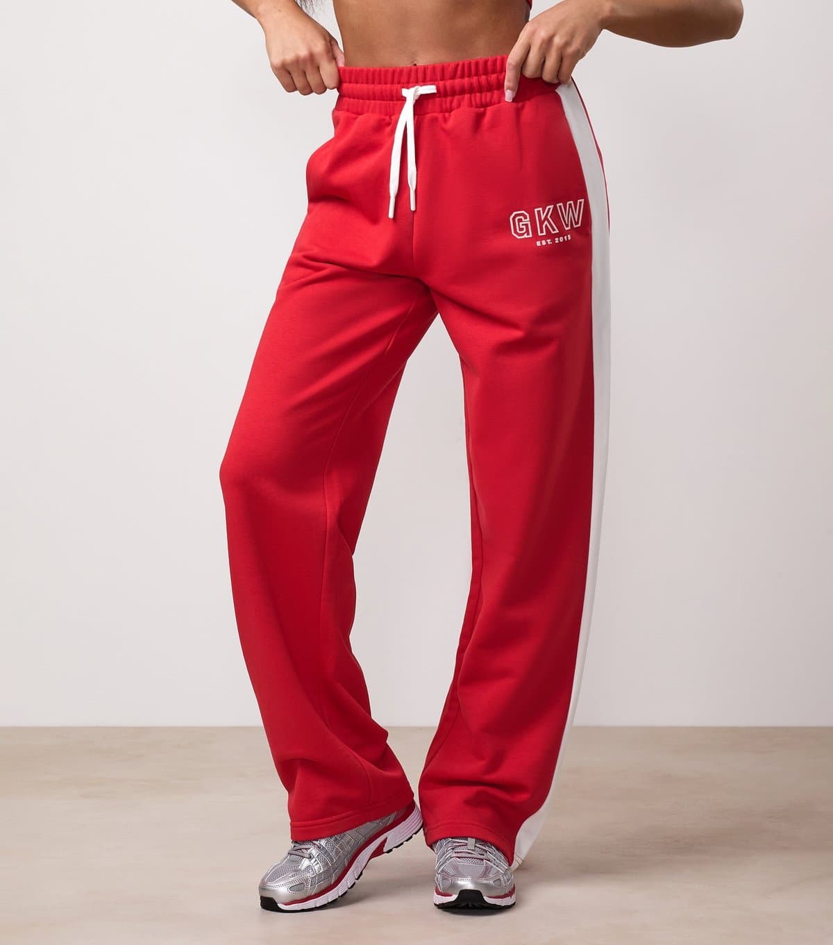 Gym King Women's Red GKW Tracksuit Bottoms Gym King New Look