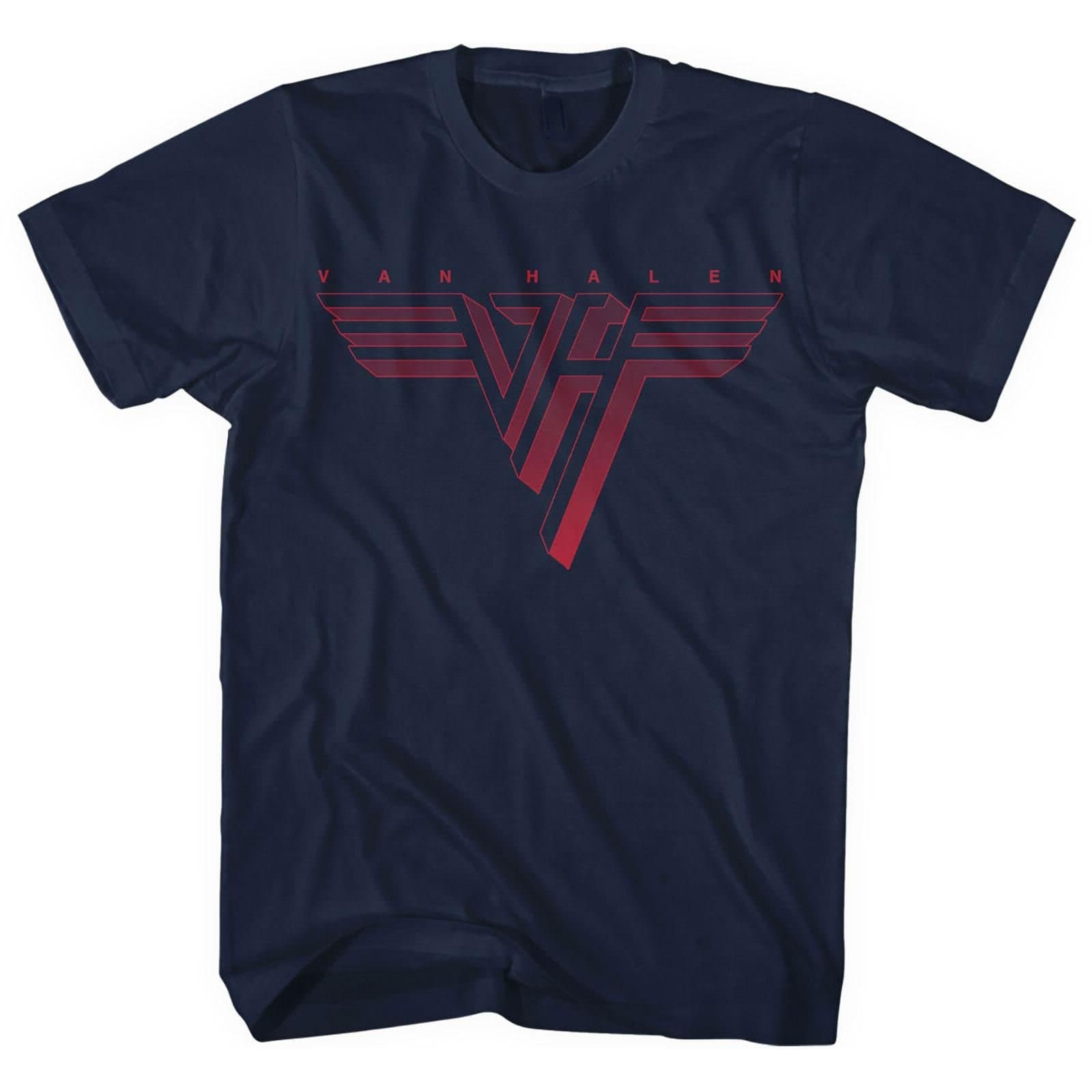 Van Halen Van Halen Men's Logo Classic T-Shirt in Navy