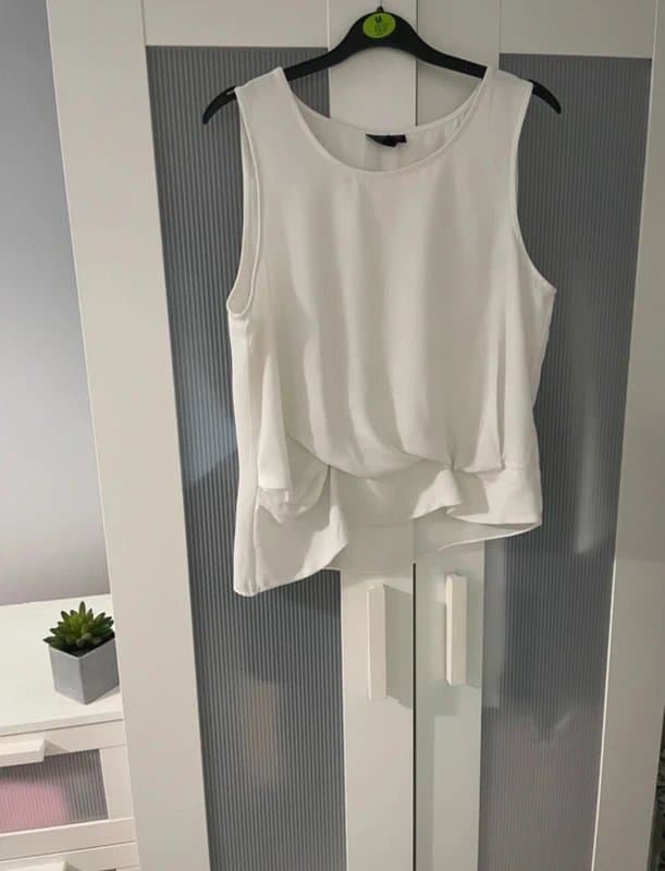 Topshop Topshop white top size 10