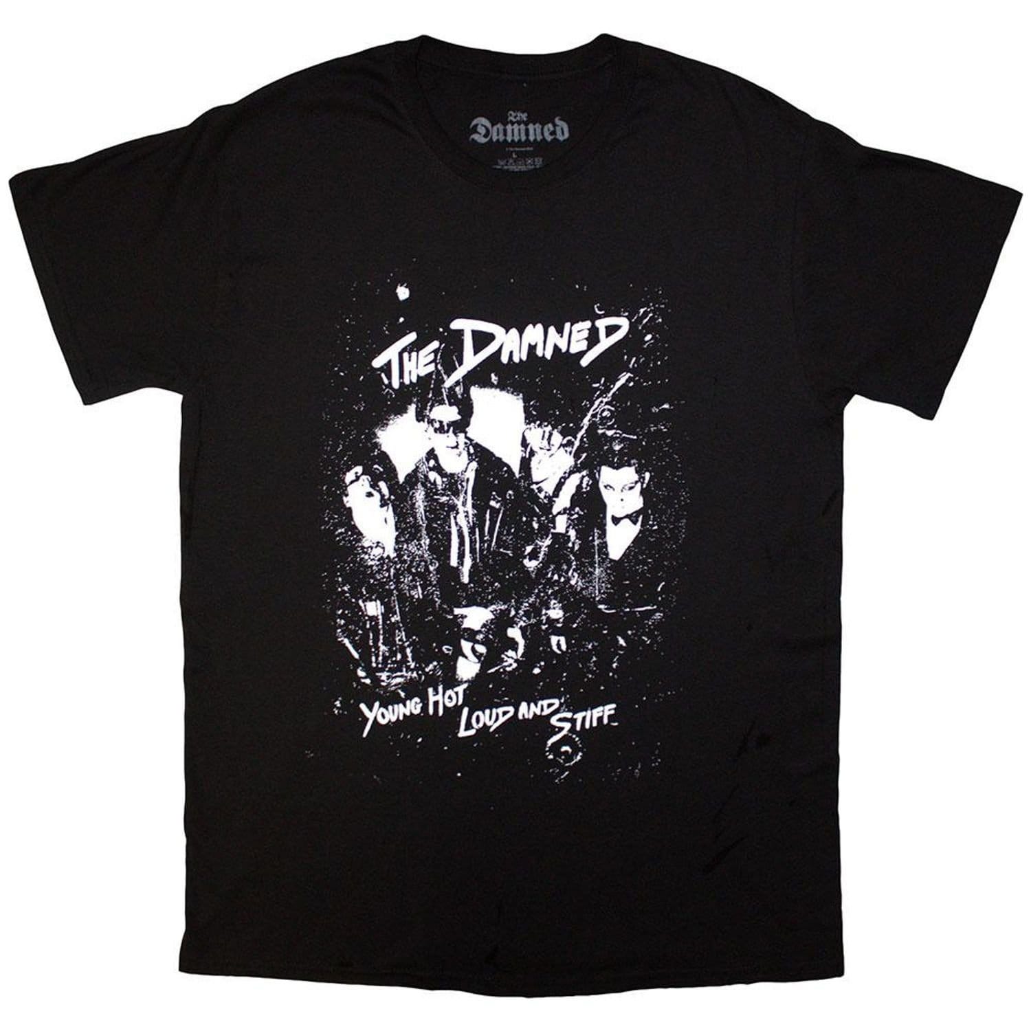 The Damned Men's Young Hot Loud & Stiff T-Shirt in Black