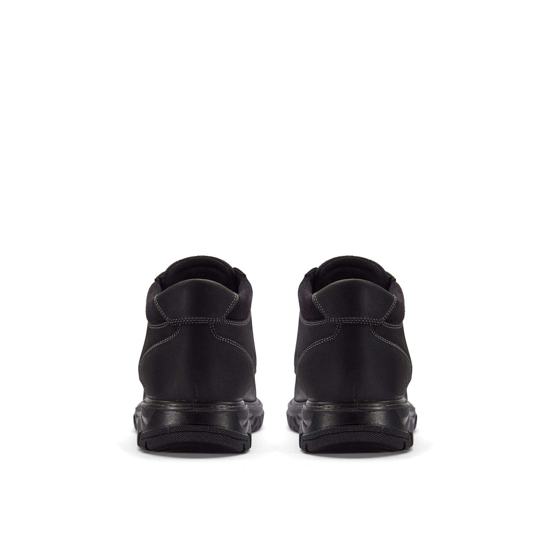 Clarks Clarks Men's Renzo Mid Black Leather Ankle Boots - 4