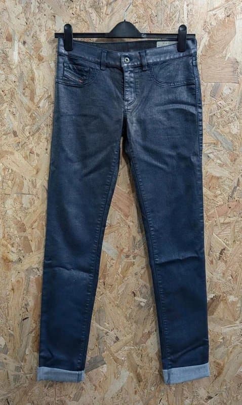 Diesel Diesel Livier-SP Low Rise Jeans W29 L35 Women Navy Blue Dark Super Slim Jegging