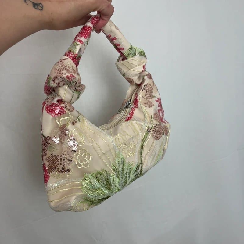 ASOS Floral sequin summer handbag