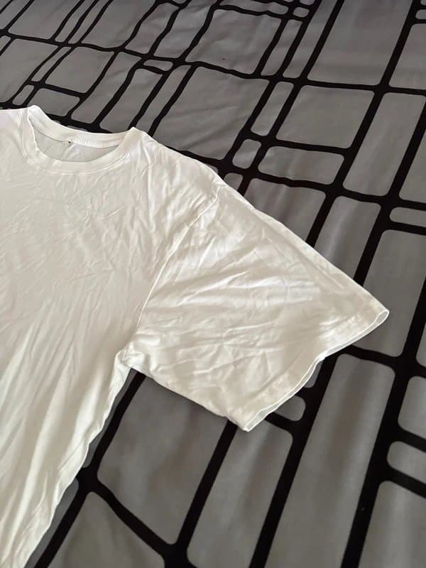 Fashion Oversized plain white t shirt