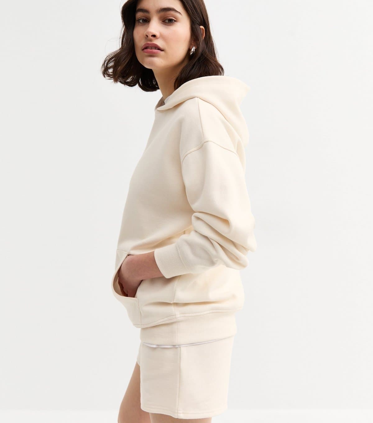 New Look Women's Off White Pullover Hoodie New Look