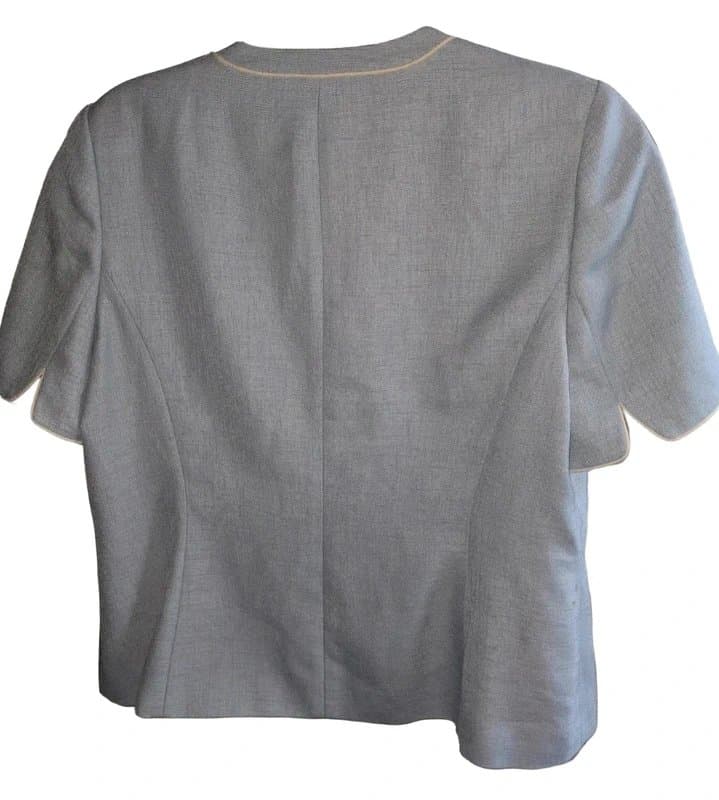 Jacques Vert Jacques Vert Light Blue S/S Lined Blazer Jacket Size 16