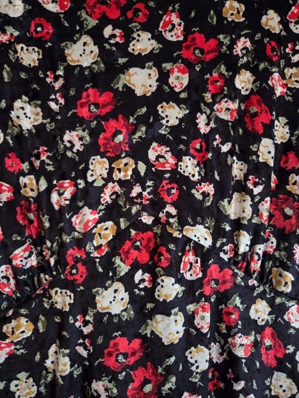 ASOS Multi-Colour Floral Velvet Maxi Tea Dress