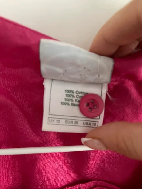 Laura Ashley Laura Ashley pink dress 100% cotton wedding guest everyday boho festival square neckline pockets