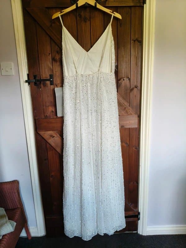 ASOS Asos Design backless embellished wedding dress