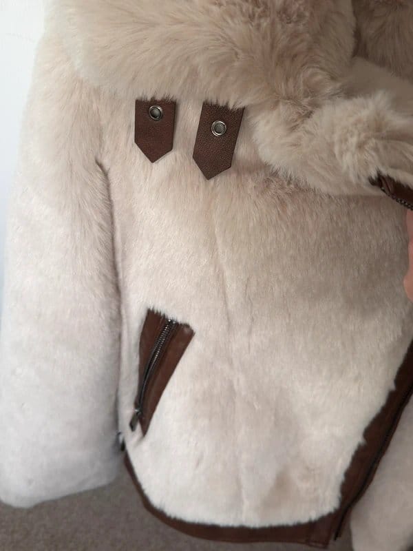 F&F F&F Tesco Faux Fur Aviator Jacket - 1