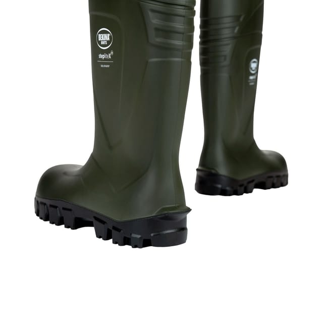 Bekina Bekina Women's StepliteX Solidgrip O4 Wellington Boots in Green - 2
